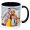 Sublimation Premium 11oz Color Inner & Handle Ceramic Mug Black 36 p/c  (MUG-IR11K)