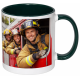 Sublimation Premium 11oz Color Inner & Handle Ceramic Mug Green 36 p/c (MUG-IR11G)