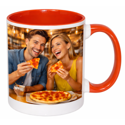 Sublimation Premium 11oz Color Inner & Handle Ceramic Mug Orange 36 p/c (MUG-IR11O)