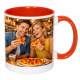 Sublimation Premium 11oz Color Inner & Handle Ceramic Mug Orange 36 p/c (MUG-IR11O)