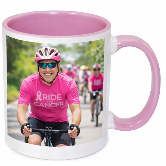 Sublimation Premium 11oz Color Inner & Handle Ceramic Mug Pink 36 p/c (MUG-IR11P)