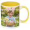 Sublimation Premium 11oz Color Inner & Handle Ceramic Mug Yellow 36pcs (MUG-IR11Y)