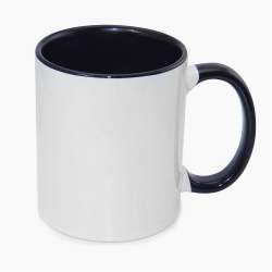 11oz Inner Rim Color Mug Black 11oz Inner Rim Color Mug Black