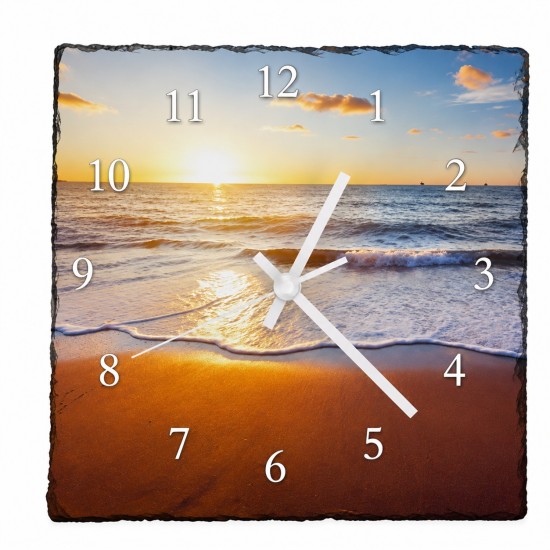 Sublimation Slate Square Clock 10.63x10.63 (SBBH51)