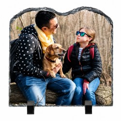 Sublimation Contour Dual Arch Slate – 7.75" x 7.75" Photo Rock (SBBH05)