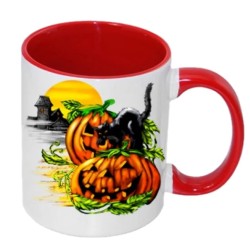 11oz Inner Rim Color Sublimation Mug Orange 11oz Inner Rim Color Sublimation Mug Orange