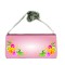 P/U LEATHER EEL SKIN CLUTCH BAG PINK