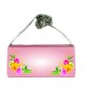 P/U LEATHER EEL SKIN CLUTCH BAG (w/ Removable Chain Strap) (PINK)   I-3