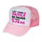 Baseball Cap Pink/White 12 Per Pack