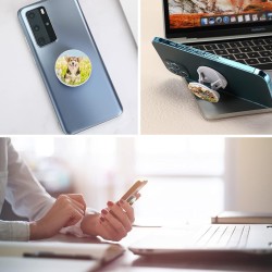 White Phone Grip Holder Blank for Sublimation White Phone Grip Holder Blank for Sublimation
