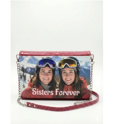 Sublimation PU Leather Eel Skin Purse Red