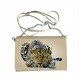 P/U LEATHER EEL SKIN PURSE BAG BEIGE (SD-LK001B)