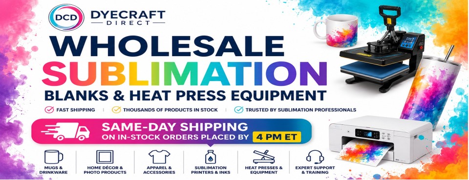 dyecraftdirect  wholesale sublimation blanks and heat press equipment
