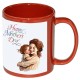 11oz Red Mug with White Patch 12 p/c (MUG11R) 