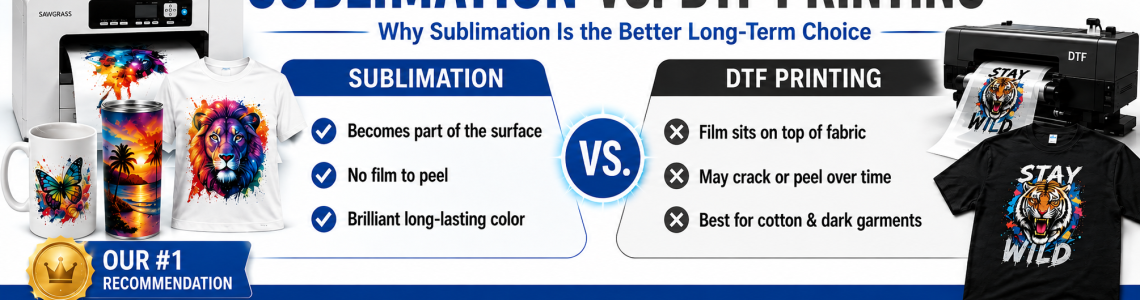 Sublimation vs. DTF Printing: Which Method Is Right for Your Business?