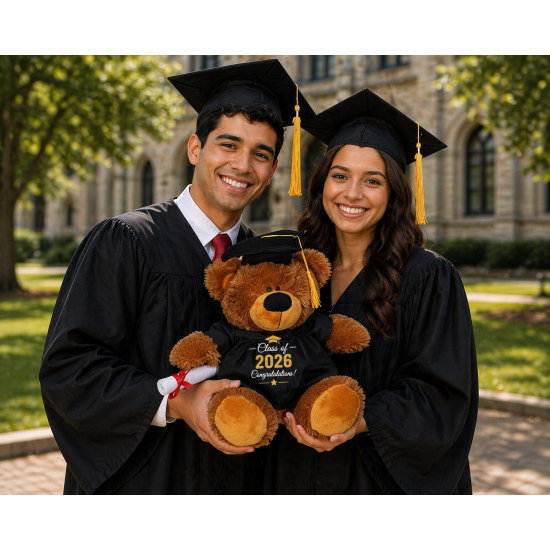Graduation Bear 20" Plush Teddy – Graduation Gift Keepsake
