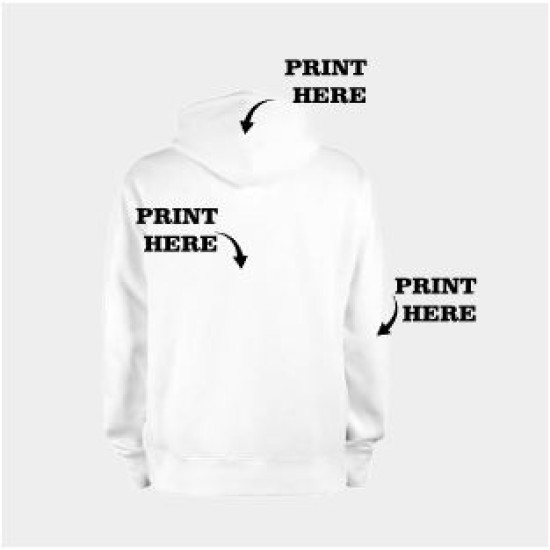 DyecraftDirect PERFORMANCE PULLOVER HOODIE WHITE XL  ( PWY01-XL )